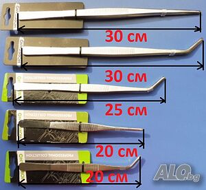 Пинсети Готварски / Технически / Аквариум - големи, здрави, удобни, полезни, 6 размера, 2 вида