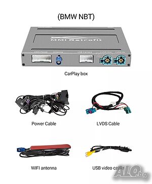 BMW I3 / I01 / I8 2013-2016 NBT SYSTEM Безжичен APPLE CARPLAY ANDROID AUTO MMI BOX, 9654